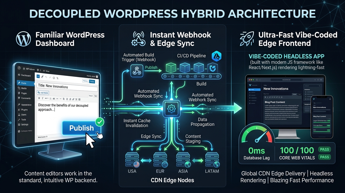 WordPress Hybrid Architecture Infographic